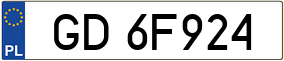 Truck License Plate